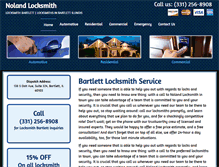 Tablet Screenshot of locksmithbartlett.net